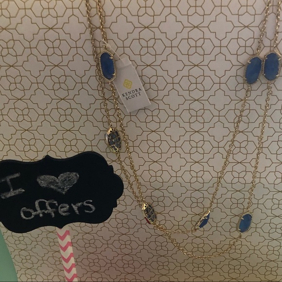 NFS Kendra Scott Kellie Necklace In Periwinkle - Picture 2 of 8